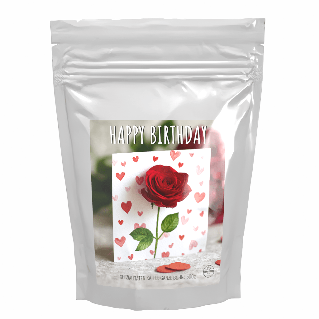 Geschenk Kaffee 'HAPPY BIRTHDAY Motiv 2' - Premium Kaffeebohnen - Kaffeestudio Shop