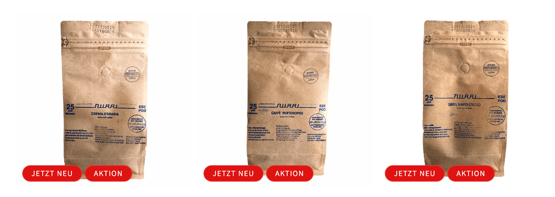 NEU im Sortiment: NURRI ESE Pads - Kaffeestudio Shop